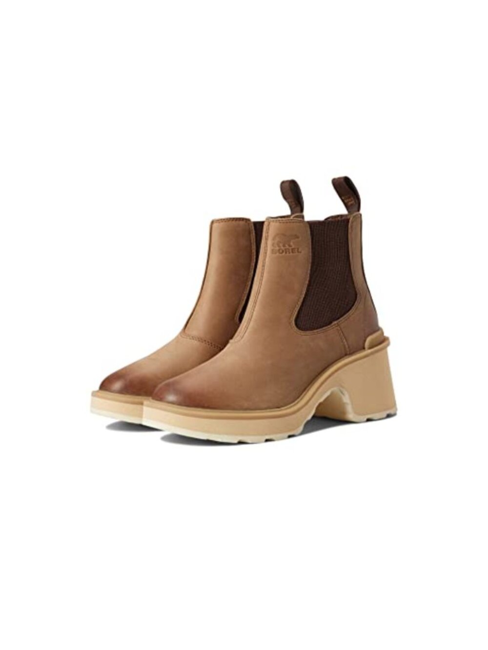 Sorel Women's Hi-Line Heel Chelsea Rain Boots Waterproof Ankle Boot